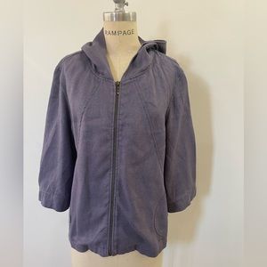 Linen Jacket Coldwater Creek PXL (18) crop sleeve excellent condition